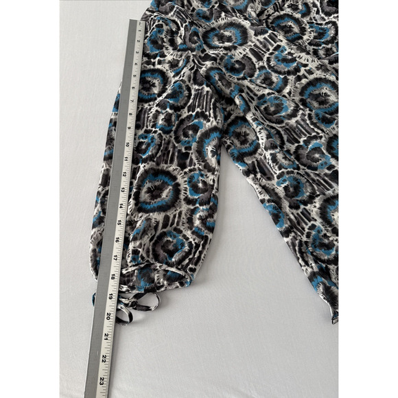 JM Collection Women’s Petite 16 Whimsigoth Sheer Colorful Metallic Blouse Boho - Picture 11 of 12